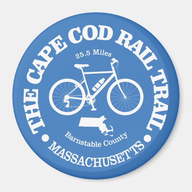 Cape Cod Rail Trail (cycling) Magnet (Front)