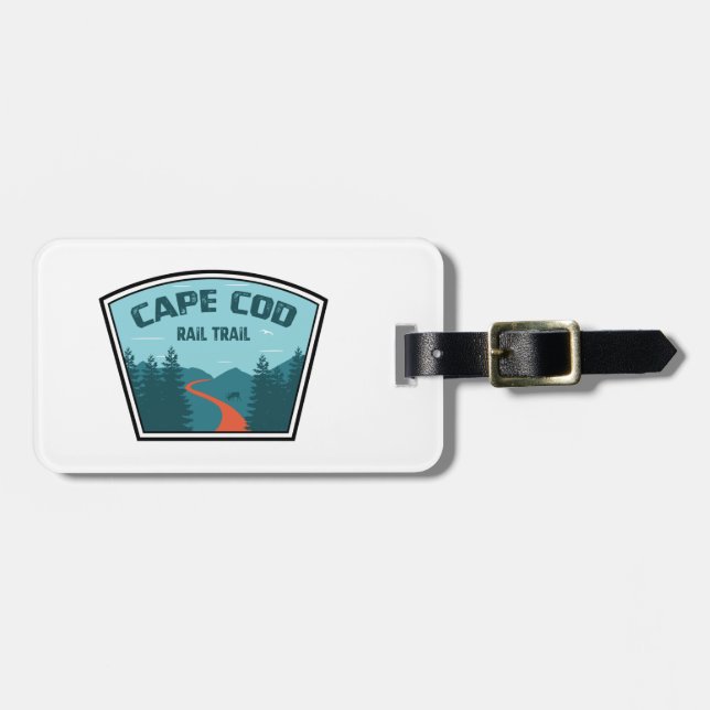 Cape Cod Rail Trail Luggage Tag (Front Horizontal)