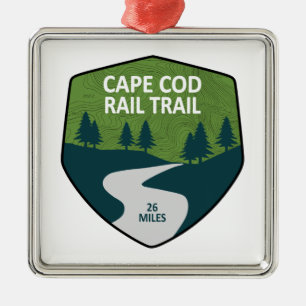 Cape Cod Rail Trail Metal Tree Decoration