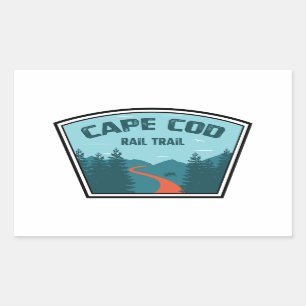 Cape Cod Rail Trail Rectangular Sticker
