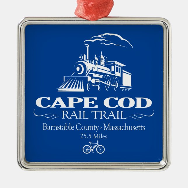 Cape Cod Rail Trail (RT) Metal Tree Decoration (Front)