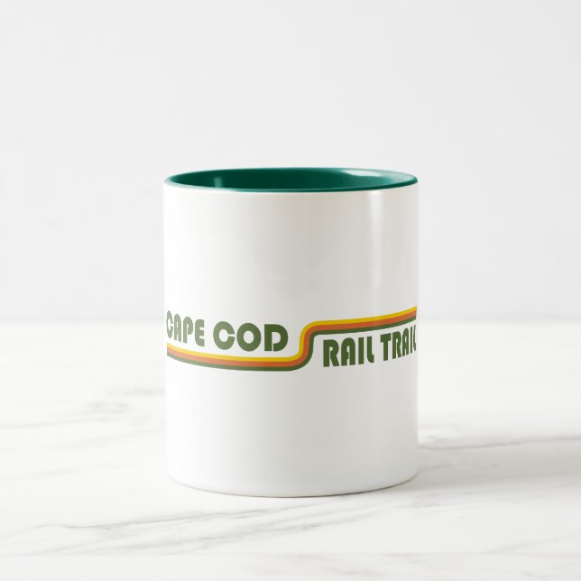 Cape Cod Rail Trail Two-Tone Coffee Mug (Center)