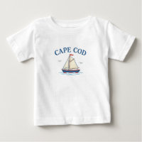 Cape Cod Sailboat Baby T-Shirt