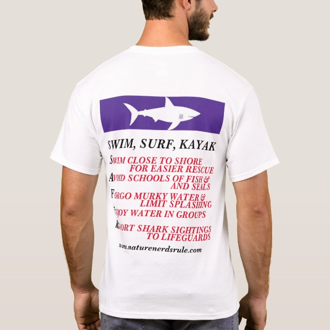 Cape Cod Shark Safety- Truro T-Shirt (Back)