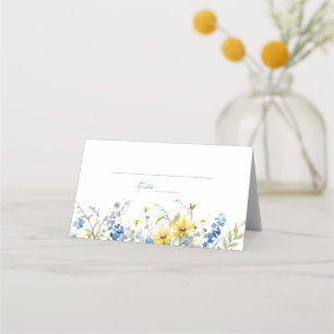 Cape Cod Summer Garden Floral Wedding Place Card