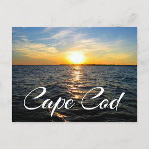 Cape Cod Sunset, Provincetown MA Post Card
