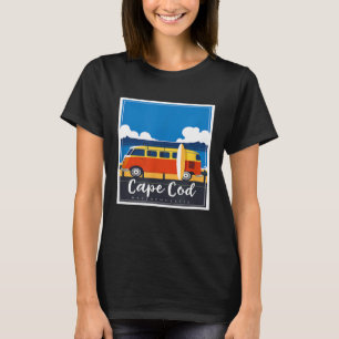 Cape Cod Surfing Massachusetts Surf Scrunchie Girl T-Shirt