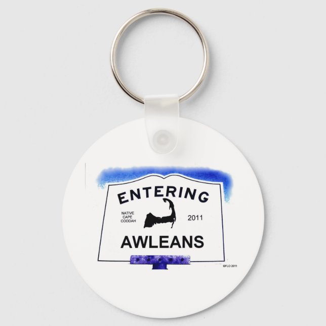 Cape Cod town, Awleans (Orleans to 'outsiders') Key Ring (Front)