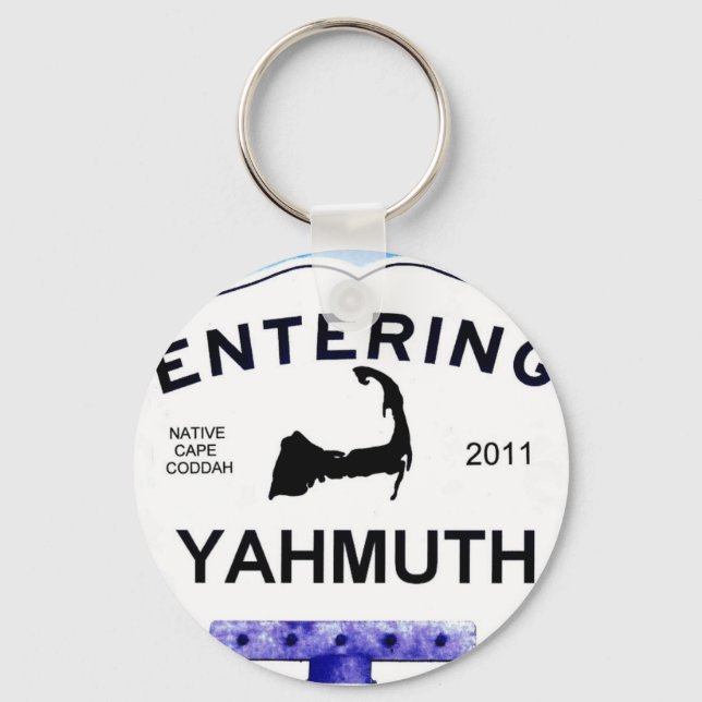 Cape Cod town, Yahmuth (Yarmouth to 'outsiders') Key Ring (Front)