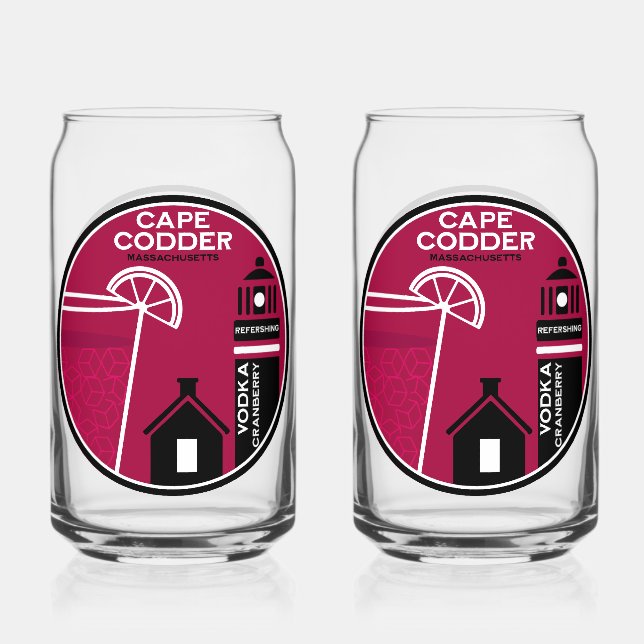Cape Codder Cocktail Can Glass (Front)