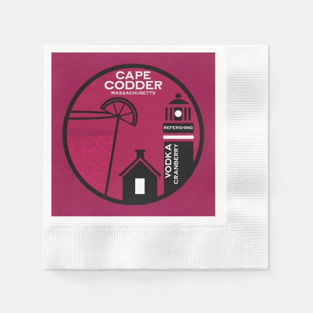 Cape Codder Cocktail Napkin (Front)
