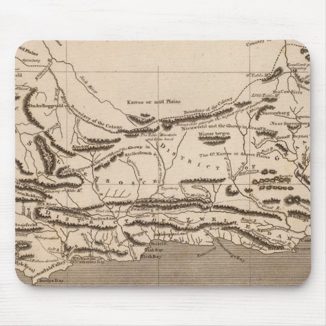 Cape Colony Map by Arrowsmith Mouse Mat (Front)