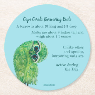Cape Coral Burrowing Owl Coaster