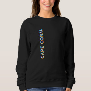 cape coral, florida CMYK Glitch Type Sweatshirt