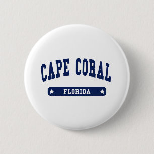 Cape Coral Florida College Style t shirts 6 Cm Round Badge