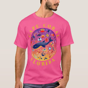 Cape Coral Florida Cut Sea Life Souvenir T-Shirt