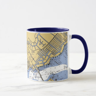 Cape Coral, Florida Nautical Harbour chart mug