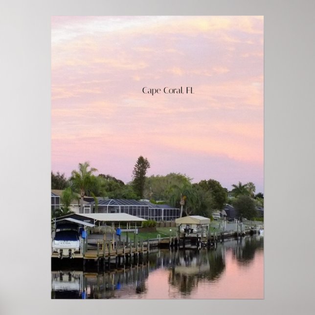 Cape Coral, Florida scenic photo, Poster (Front)