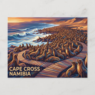 Cape Cross Seal Reserve Namibia Postcard