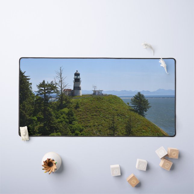 Cape Disappointment Lighthouse Landscape Desk Mat (Kids Table)