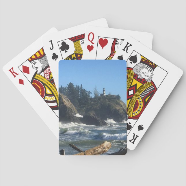 Cape Disappointment Lighthouse, WA Playing Cards (Back)
