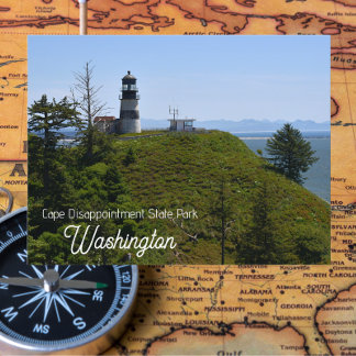 Cape Disappointment State Park Lighthouse Travel Postcard