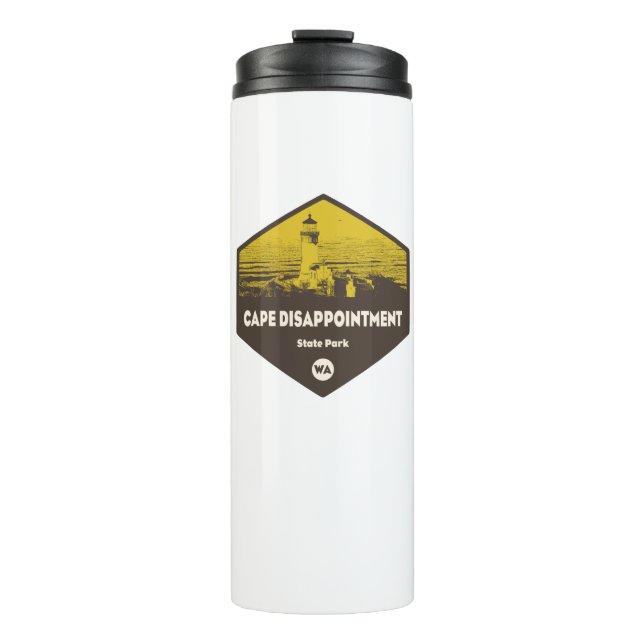 Cape Disappointment State Park Washington Thermal Tumbler (Front)