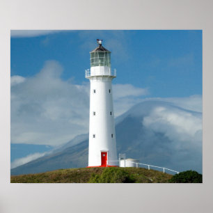 Cape Egmont Lighthouse and Mt Taranaki/Mt Poster