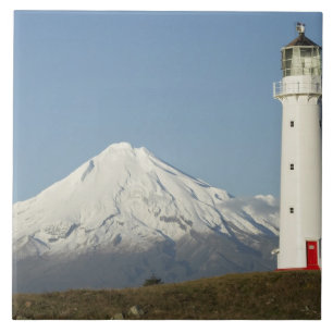 Cape Egmont Lighthouse and Mt Taranaki / Mt Tile