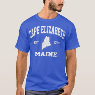 Cape Elizabeth Maine ME vintage State Athletic sty T-Shirt