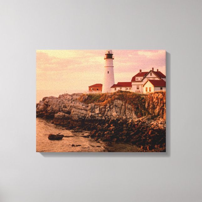Cape Elizabeth | Portland Head Light | Maine Canvas Print (Front)