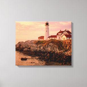 Cape Elizabeth   Portland Head Light   Maine Canvas Print
