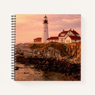 Cape Elizabeth Portland Head Light Maine Notebook