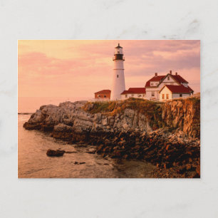Cape Elizabeth   Portland Head Light   Maine Postcard