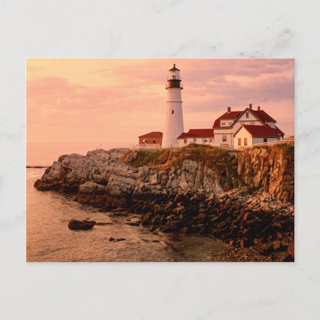 Cape Elizabeth | Portland Head Light | Maine Postcard (Front)
