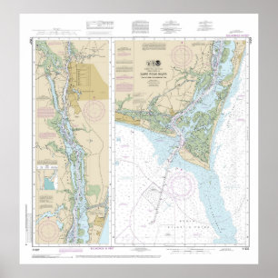 Cape Fear River Nautical Chart 11537