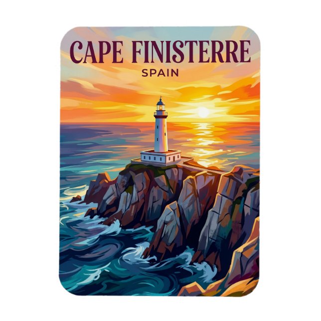 Cape Finisterre Spain Magnet (Vertical)
