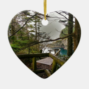 Cape Flattery Trail Olympic Peninsula Ceramic Tree Decoration