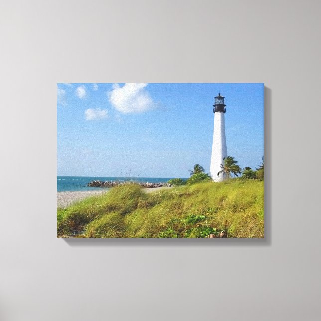 Cape Florida Lighthouse Canvas Print (Front)