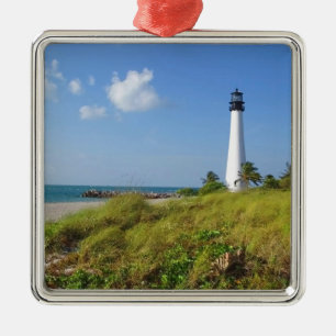 Cape Florida Lighthouse Metal Tree Decoration