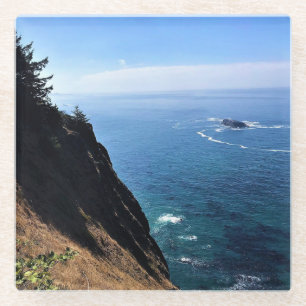 Cape Foulweather, Newport, Oregon Glass Coaster