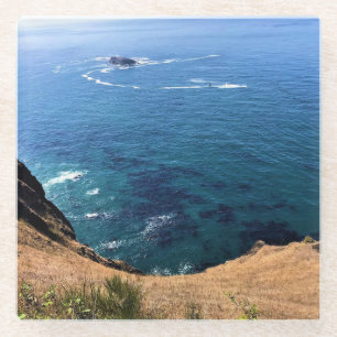 Cape Foulweather, Newport, Oregon Glass Coaster