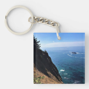 Cape Foulweather, Newport, Oregon Key Ring