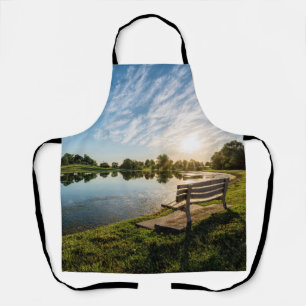 Cape Girardeau County Park Bench Sunset Apron