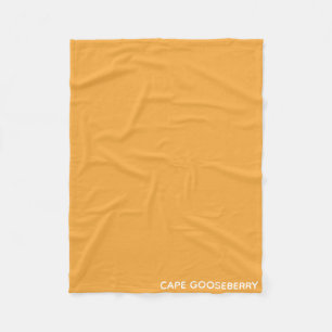 Cape Gooseberry yellow color name Fleece Blanket