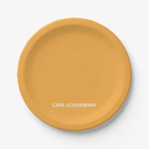 Cape Gooseberry yellow color name Paper Plate