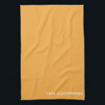 Cape Gooseberry yellow color name Tea Towel<br><div class="desc">Cape Gooseberry,  also known as Physalis,  is a plant of the nightshade family,  the berries of which grow inside a protective papery calyx.
Here,  the distinctive warm yellow color of the berry gives its name to one of Nomencolours' signature shades.</div>