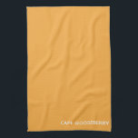 Cape Gooseberry yellow color name Tea Towel<br><div class="desc">Cape Gooseberry, also known as Physalis, is a plant of the nightshade family, the berries of which grow inside a protective papery calyx.
Here, the distinctive warm yellow color of the berry gives its name to one of Nomencolours' signature shades.</div>
