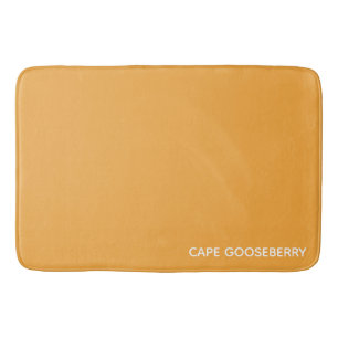 Cape Gooseberry yellow colour name Bath Mat