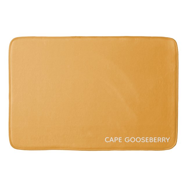 Cape Gooseberry yellow colour name Bath Mat (Front)